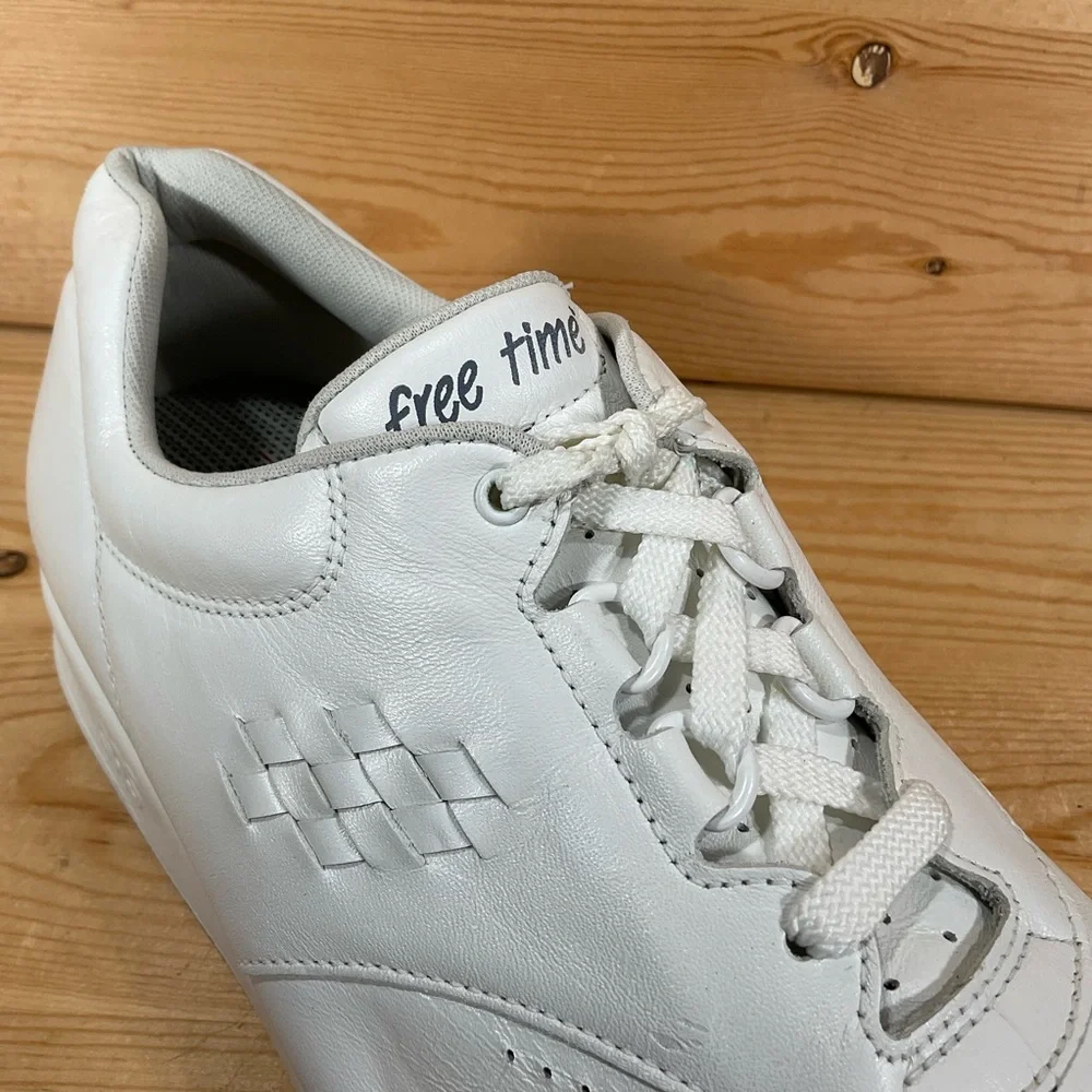 SAS Free Time Tripad Comfort Shoes Women’s 12 WW Double Wide White Leather USA